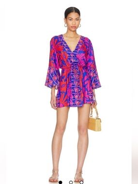 Maaji Joy Caftan Summer Dress. Bell sleeve. Cover Up. Revolve.